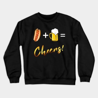 Beer and hotdog Crewneck Sweatshirt